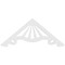 Ekena Millwork Pitch Marshall Architectural Grade PVC Gable Pediment, 48"W x 20"H x 1"P (10/12) GPP048X020X100MAR - alternate 2